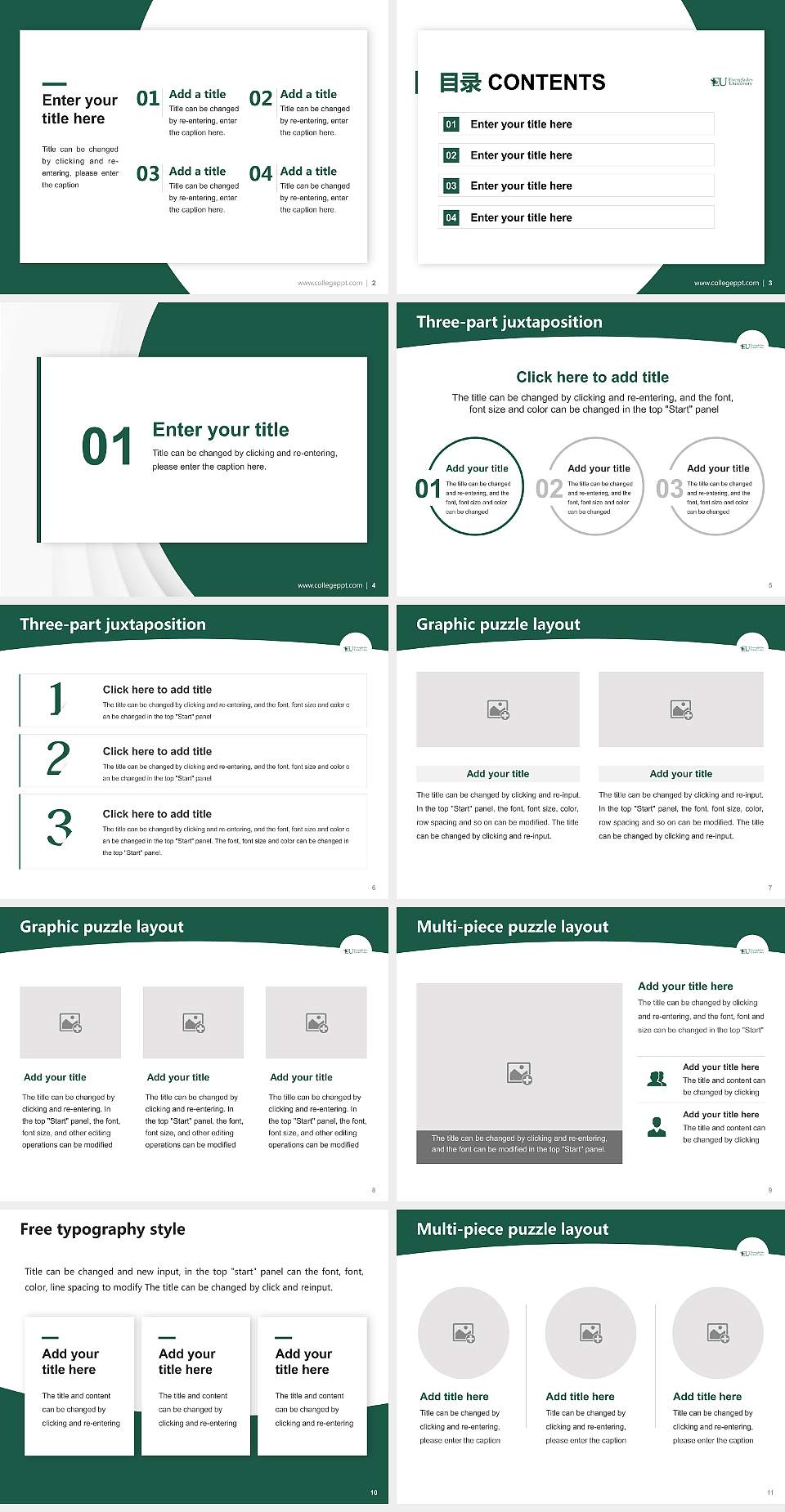 Everglades University Academic Presentation/Research Findings Report PPT Template4:3 ratio PPT effect preview image2