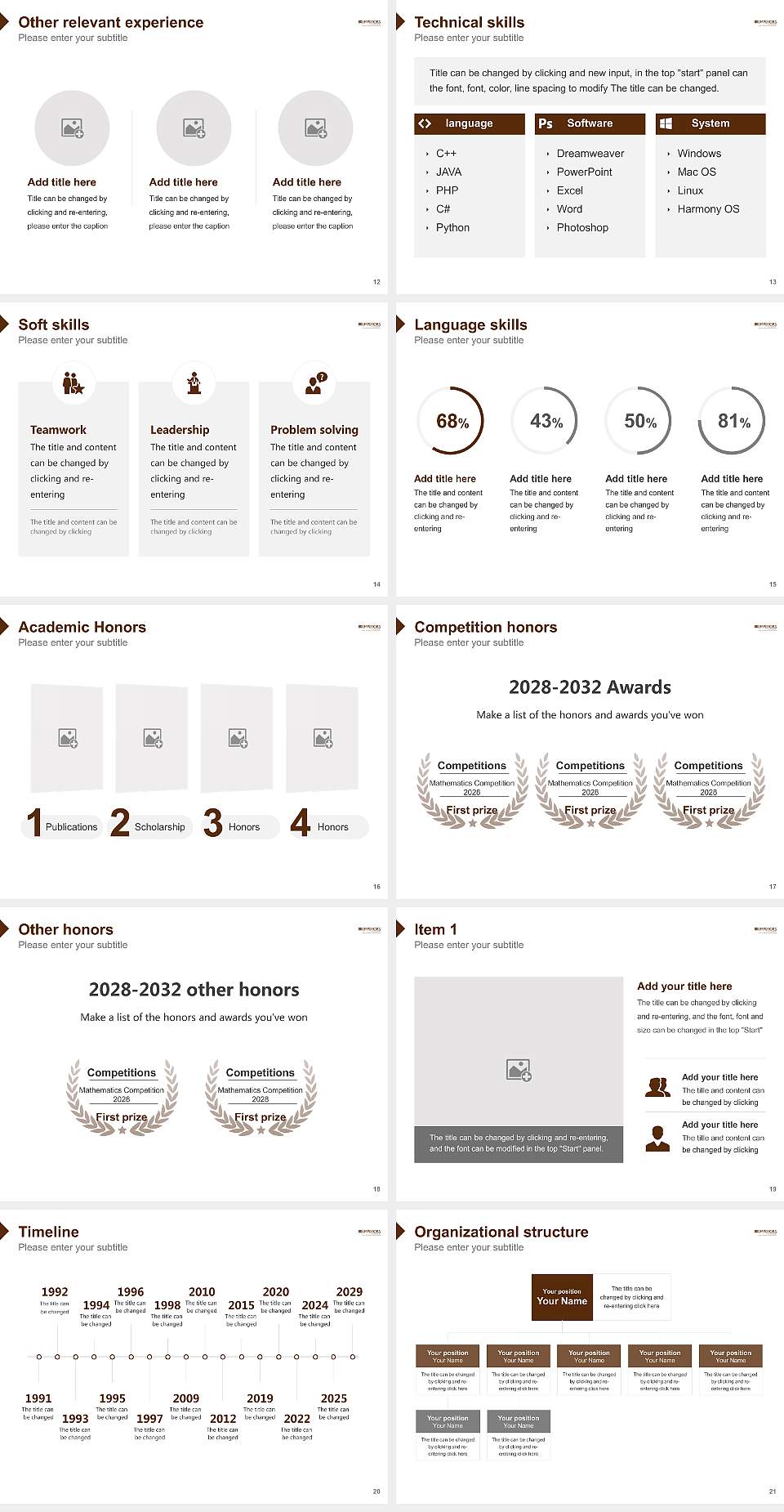 Emperor’S College of Traditional Oriental Medicine Resume PPT Template4:3 ratio PPT effect preview image3