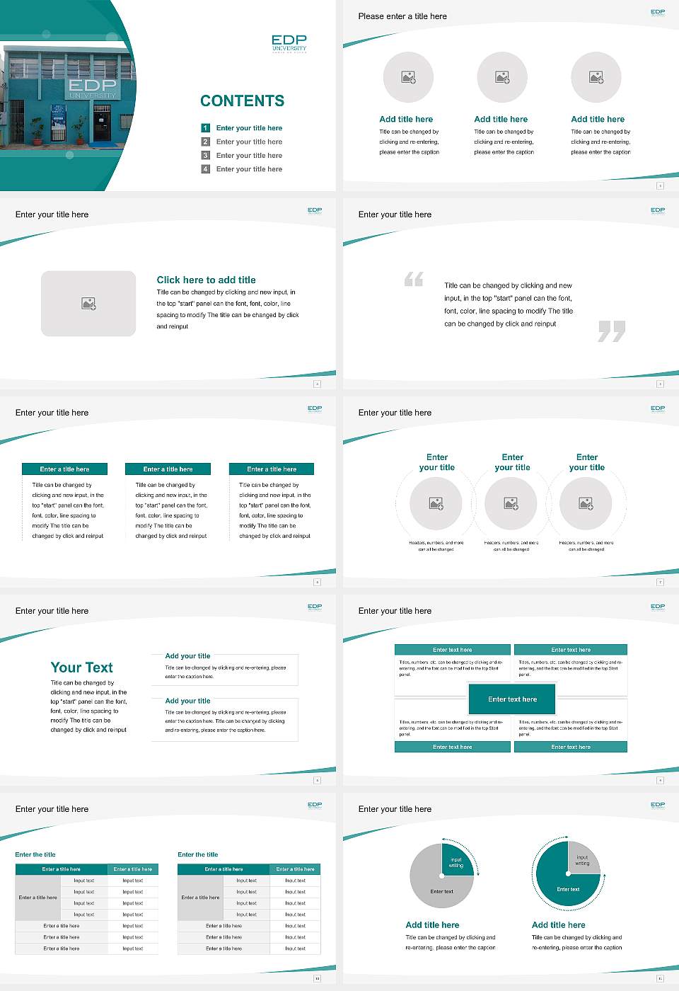 Edp University of Puerto Rico-Humacao Course/Courseware Creation PPT Template16:9 ratio PPT effect preview image2