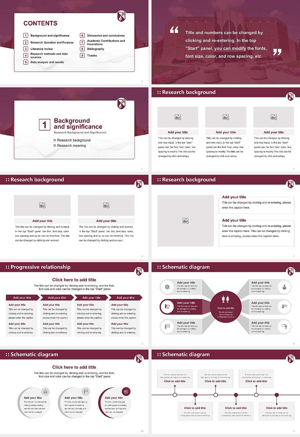 Evangel University Graduation Thesis Defense PPT Template16:9 ratio PPT effect preview image2