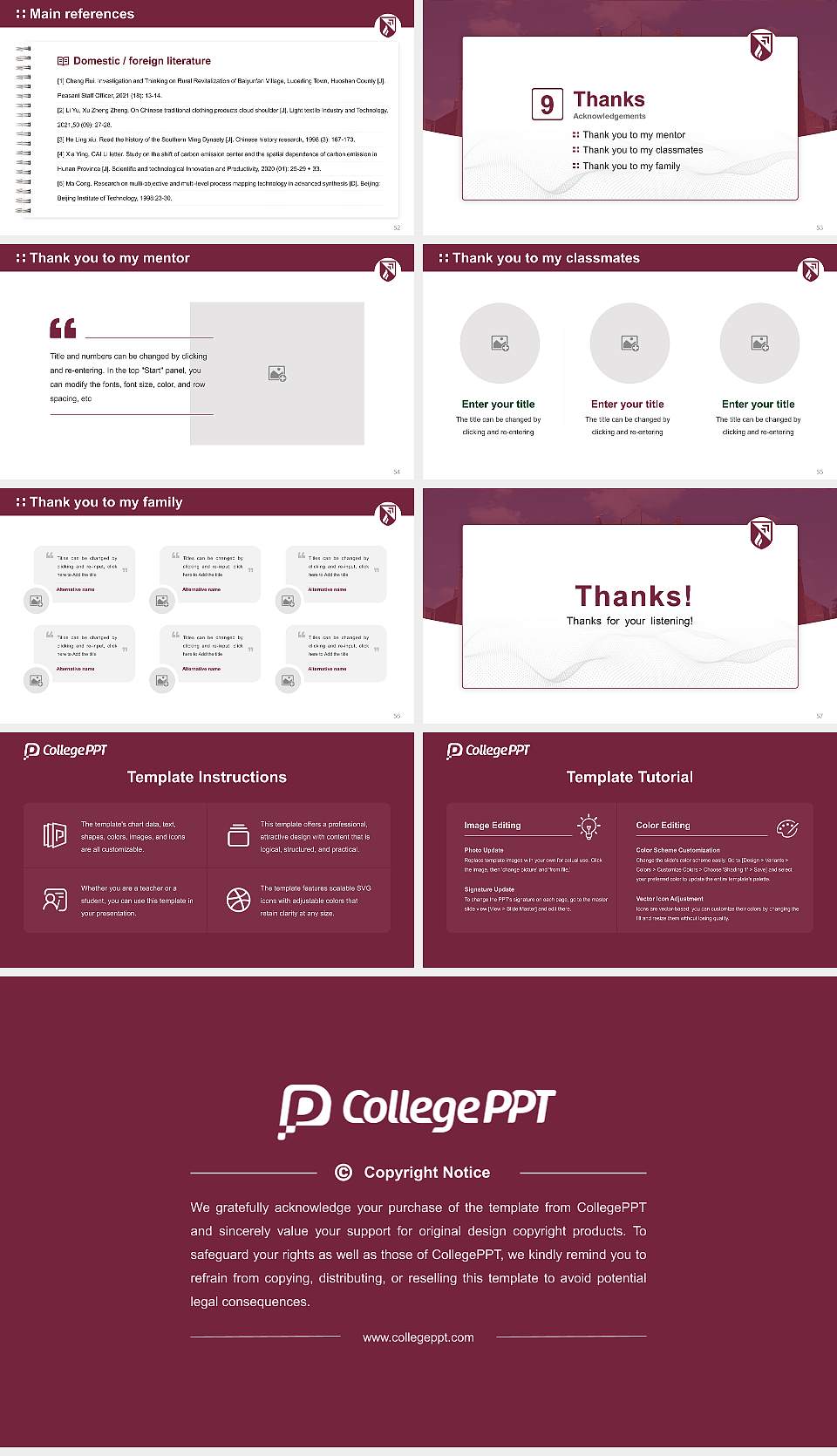Evangel University Graduation Thesis Defense PPT Template16:9 ratio PPT effect preview image7