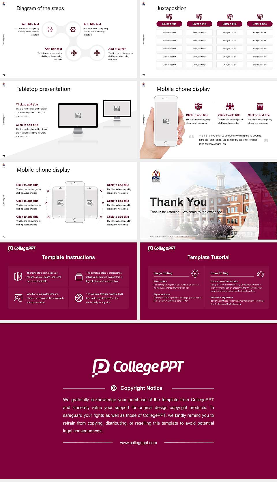 VCOM-Louisiana Campus Competition/Entrepreneurship Contest PPT Template16:9 ratio PPT effect preview image9