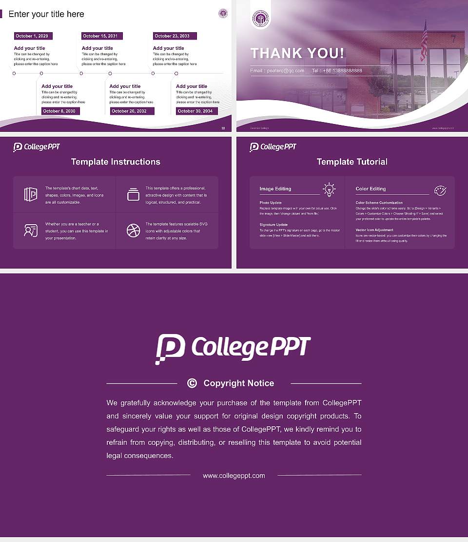 Excelsior College Lecture Sharing and Networking Event PPT Template16:9 ratio PPT effect preview image4