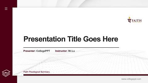 Faith Theological Seminary Thesis Proposal/Graduation Defense PPT Template