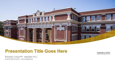Emporia State University Course/Courseware Creation PPT Template
