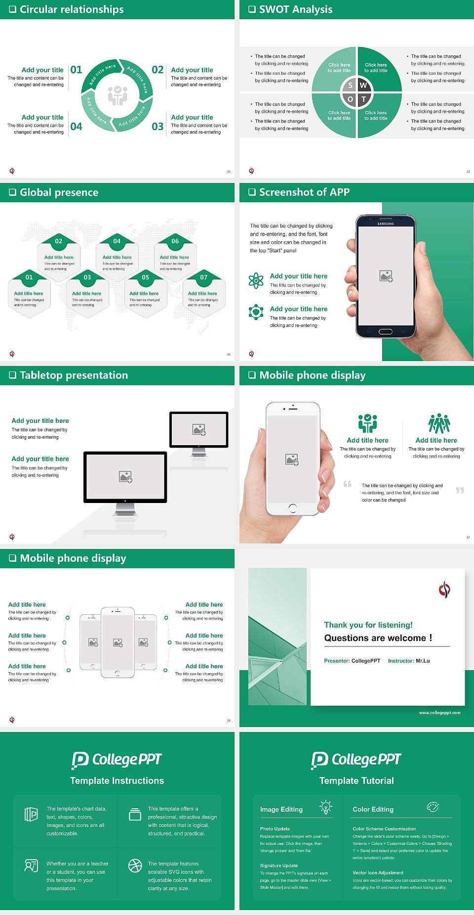 East West College of Natural Medicine General Purpose PPT Template4:3 ratio PPT effect preview image5