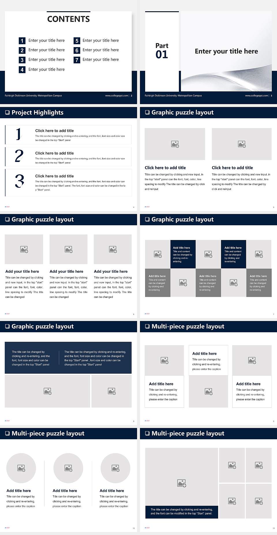 Fairleigh Dickinson University-Metropolitan Campus General Purpose PPT Template4:3 ratio PPT effect preview image2