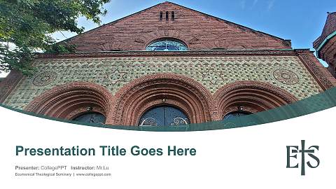 Ecumenical Theological Seminary Course/Courseware Creation PPT Template