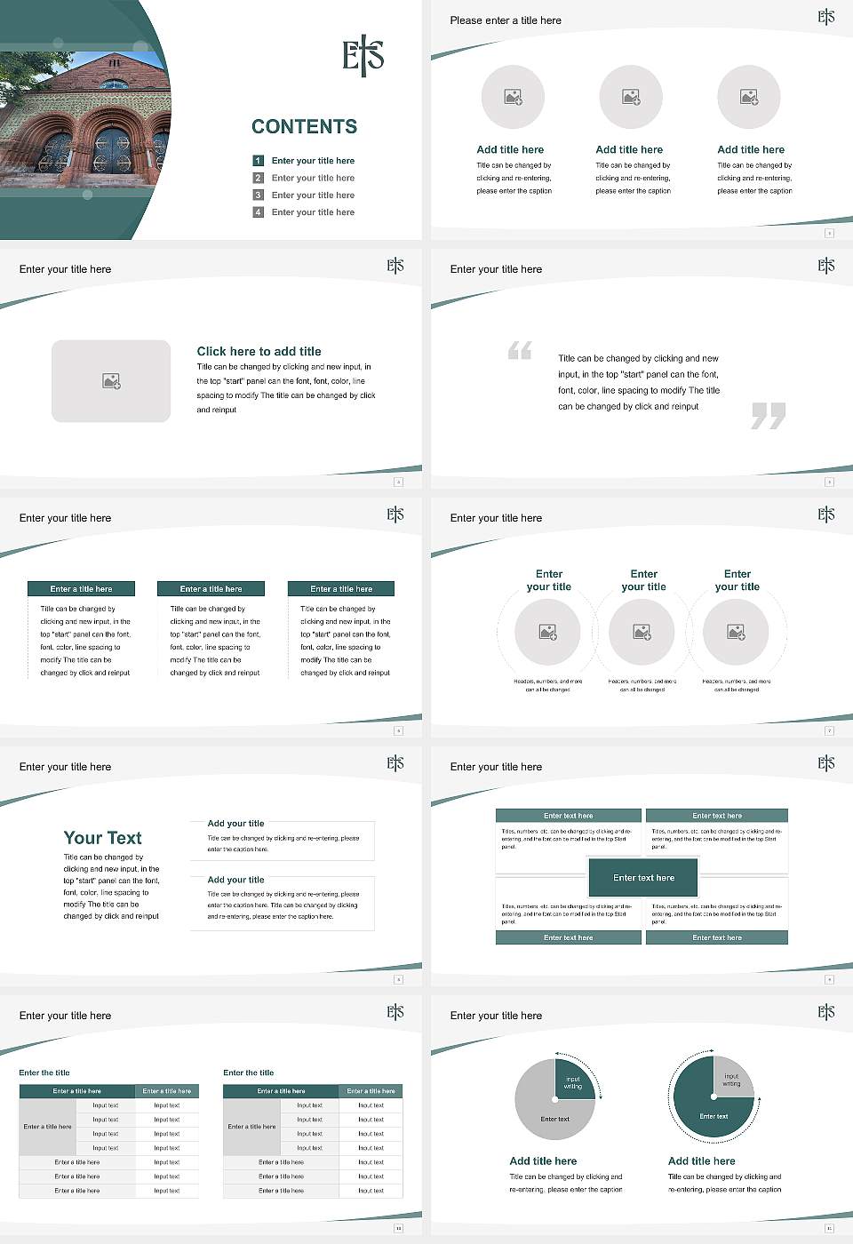 Ecumenical Theological Seminary Course/Courseware Creation PPT Template16:9 ratio PPT effect preview image2