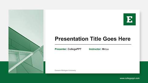 Eastern Michigan University General Purpose PPT Template