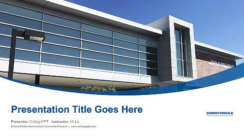 Embry-Riddle Aeronautical University-Prescott Course/Courseware Creation PPT Template