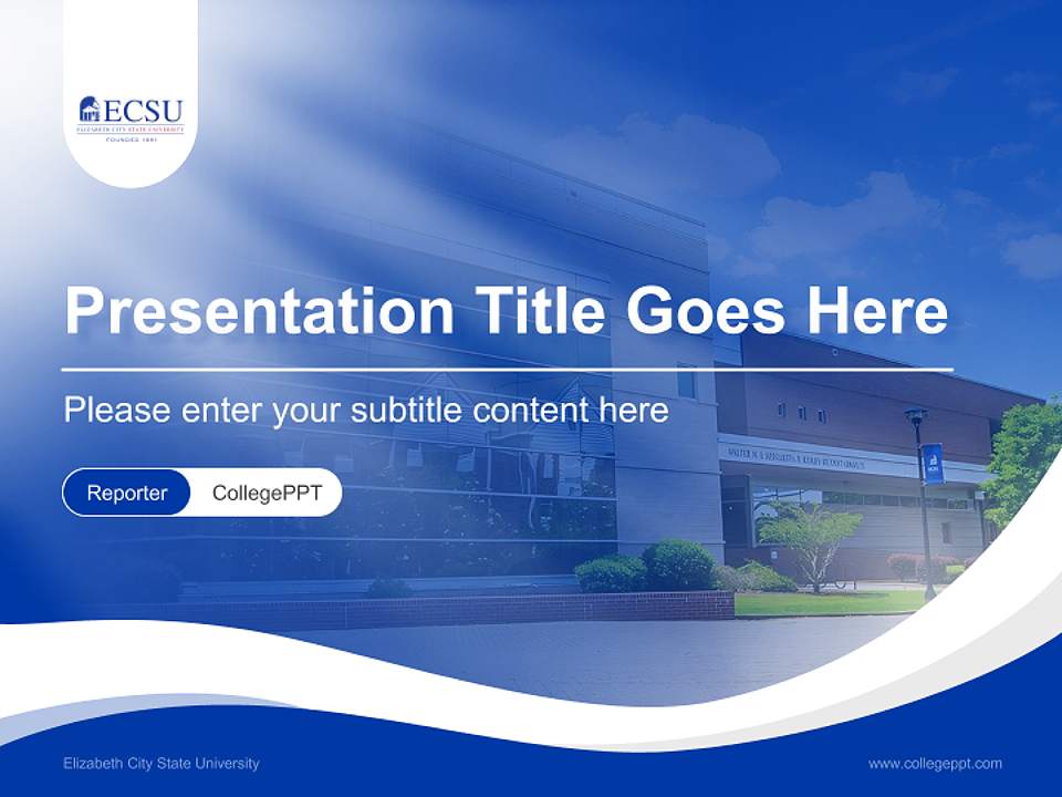 Elizabeth City State University Lecture Sharing and Networking Event PPT Template4:3 ratio PPT effect preview image4