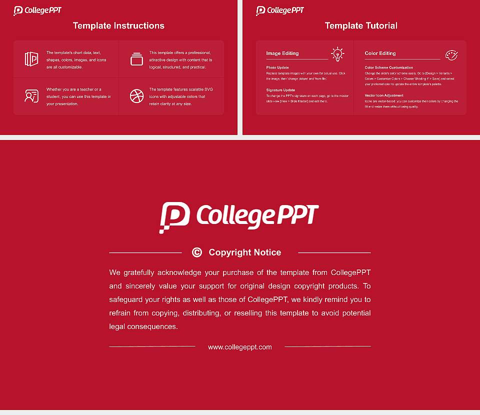 Eastern Washington University Academic Presentation/Research Findings Report PPT Template16:9 ratio PPT effect preview image5