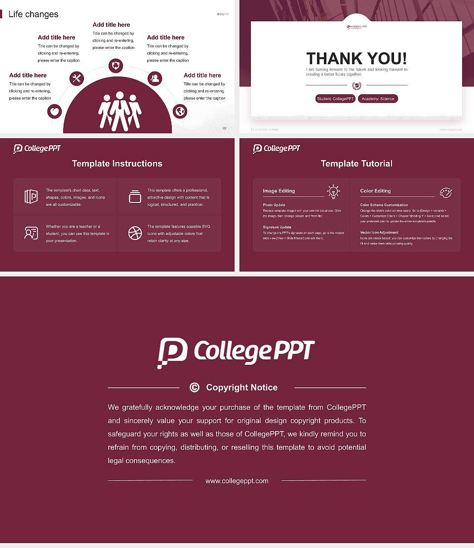 Fairmont State University National Scholarship Defense PPT Template16:9 ratio PPT effect preview image4