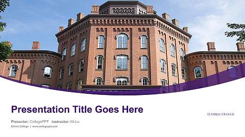 Elmira College Course/Courseware Creation PPT Template