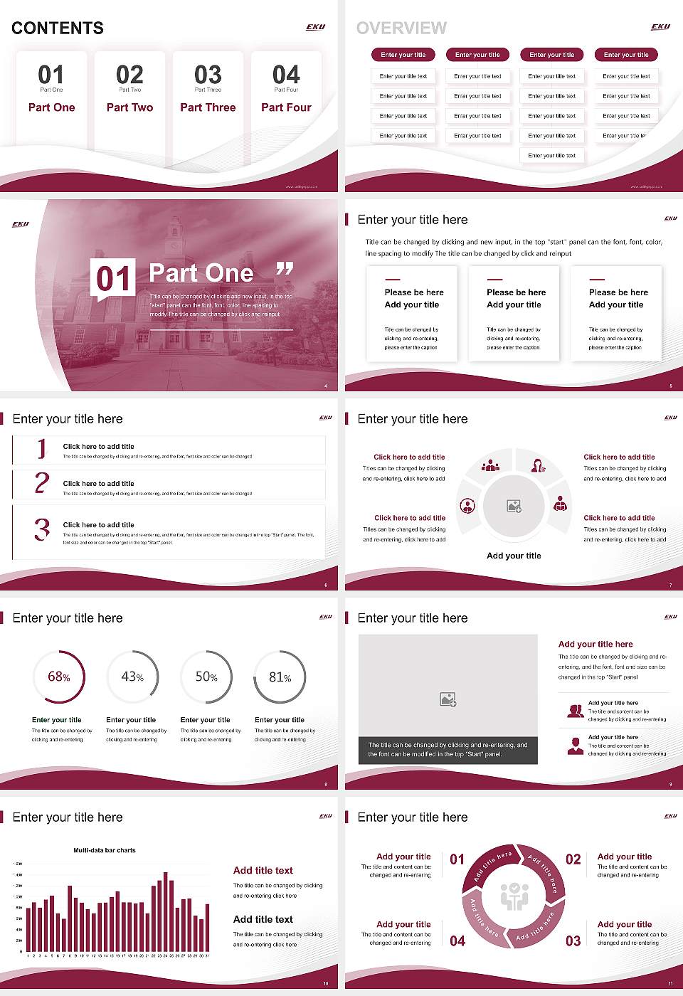 Eastern Kentucky University Lecture Sharing and Networking Event PPT Template16:9 ratio PPT effect preview image2