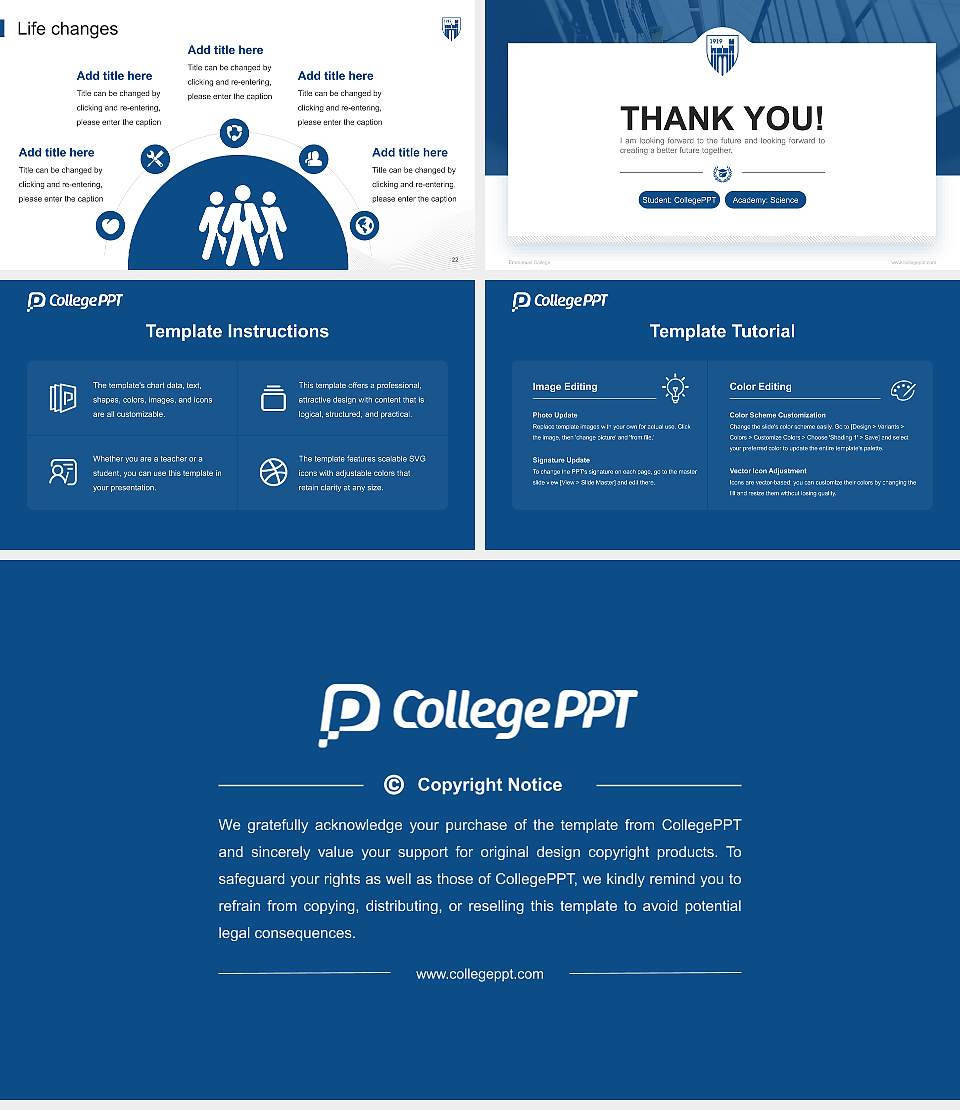 Emmanuel College National Scholarship Defense PPT Template16:9 ratio PPT effect preview image4