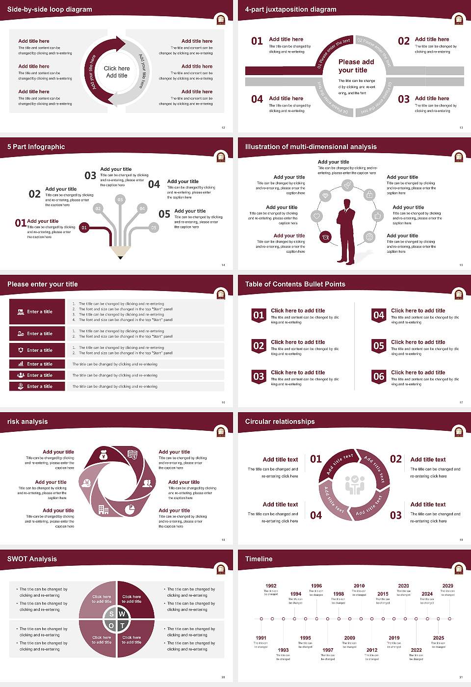 Erskine College Academic Presentation/Research Findings Report PPT Template16:9 ratio PPT effect preview image3