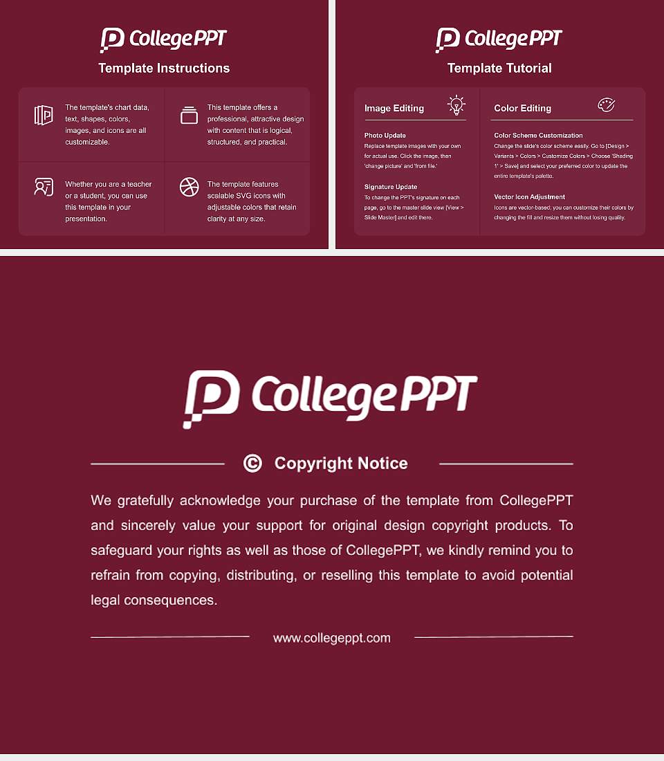 Erskine College Academic Presentation/Research Findings Report PPT Template4:3 ratio PPT effect preview image5