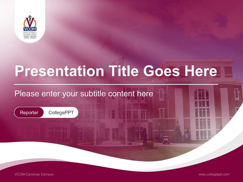 VCOM-Carolinas Campus Lecture Sharing and Networking Event PPT Template4:3 ratio PPT effect preview image4