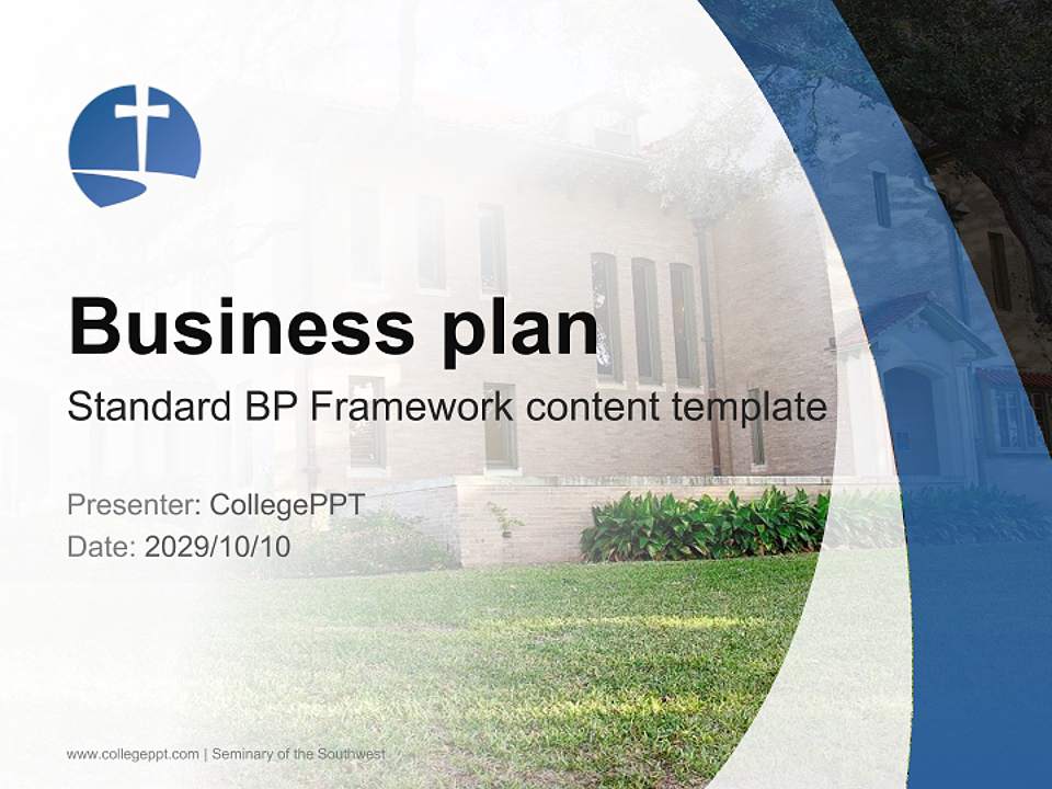 Seminary of the Southwest Competition/Entrepreneurship Contest PPT Template4:3 ratio PPT effect preview image9