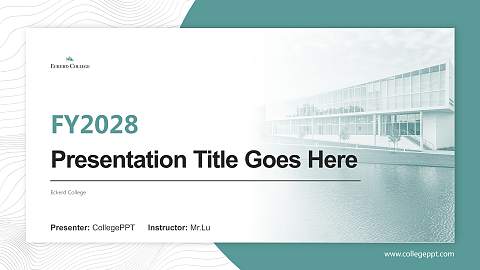 Eckerd College Academic Presentation/Research Findings Report PPT Template