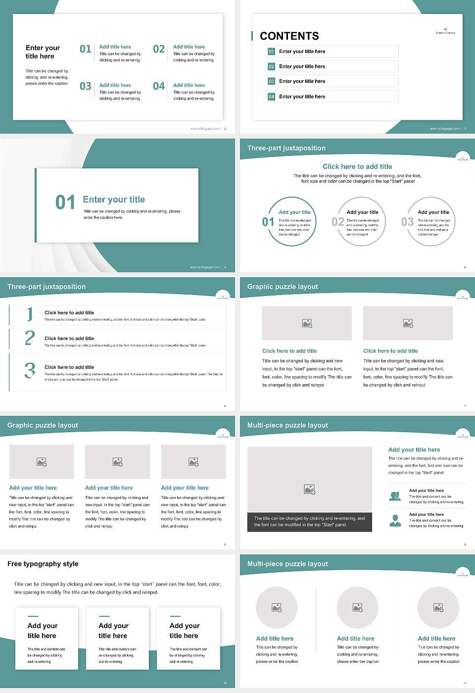 Eckerd College Academic Presentation/Research Findings Report PPT Template16:9 ratio PPT effect preview image2