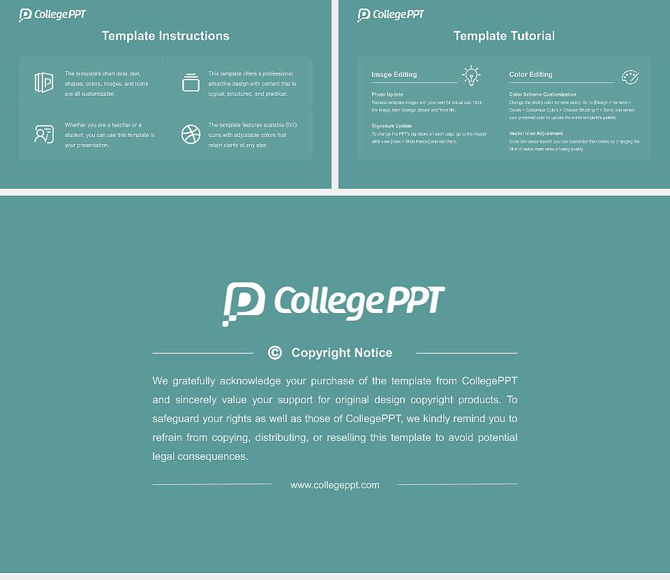 Eckerd College Academic Presentation/Research Findings Report PPT Template16:9 ratio PPT effect preview image5