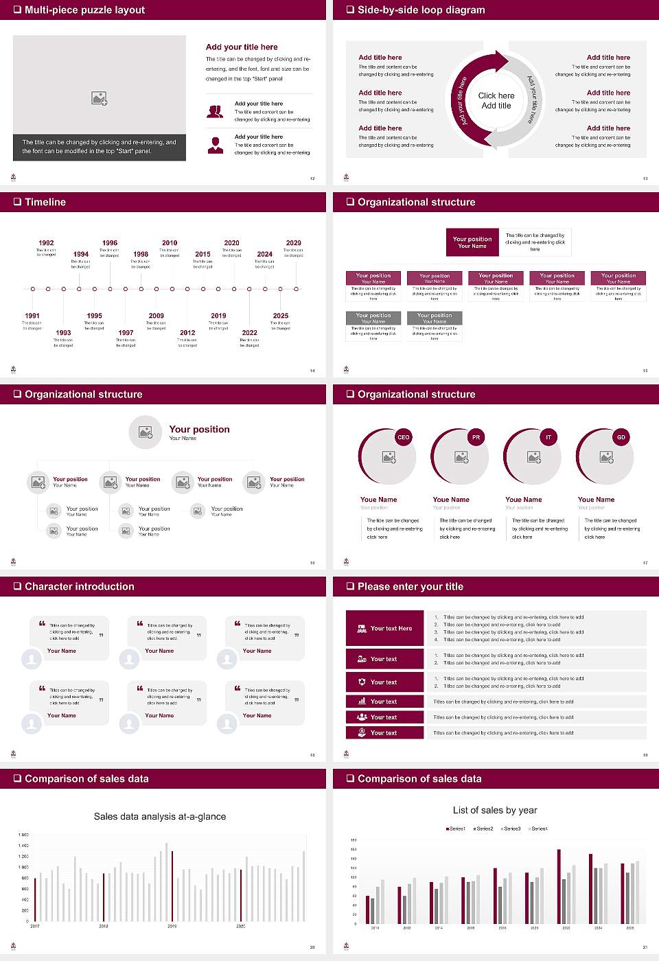 VCOM-Auburn General Purpose PPT Template16:9 ratio PPT effect preview image3