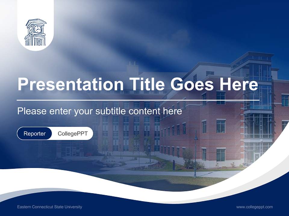 Eastern Connecticut State University Lecture Sharing and Networking Event PPT Template4:3 ratio PPT effect preview image4