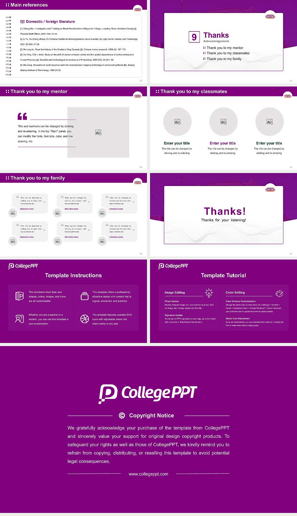 Edward Waters College Graduation Thesis Defense PPT Template16:9 ratio PPT effect preview image7