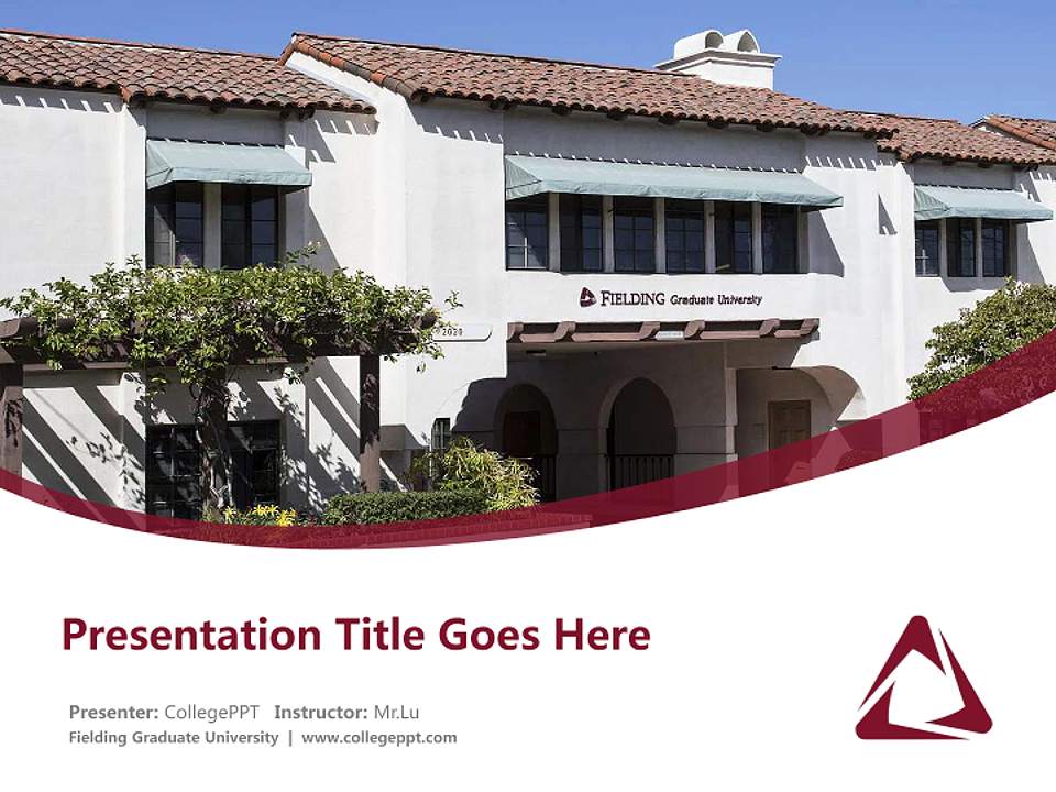Fielding Graduate University Course/Courseware Creation PPT Template4:3 ratio PPT effect preview image5