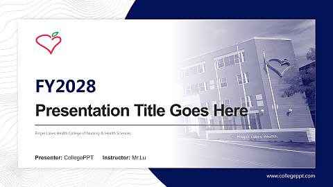 Finger Lakes Health College of Nursing & Health Sciences Academic Presentation/Research Findings Report PPT Template