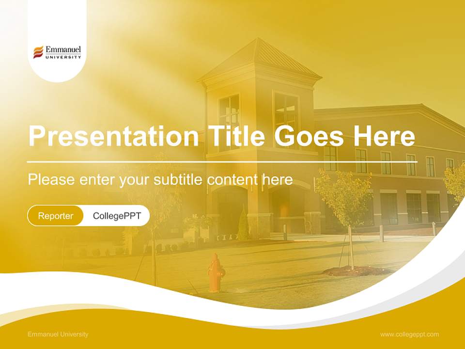 Emmanuel University Lecture Sharing and Networking Event PPT Template4:3 ratio PPT effect preview image4