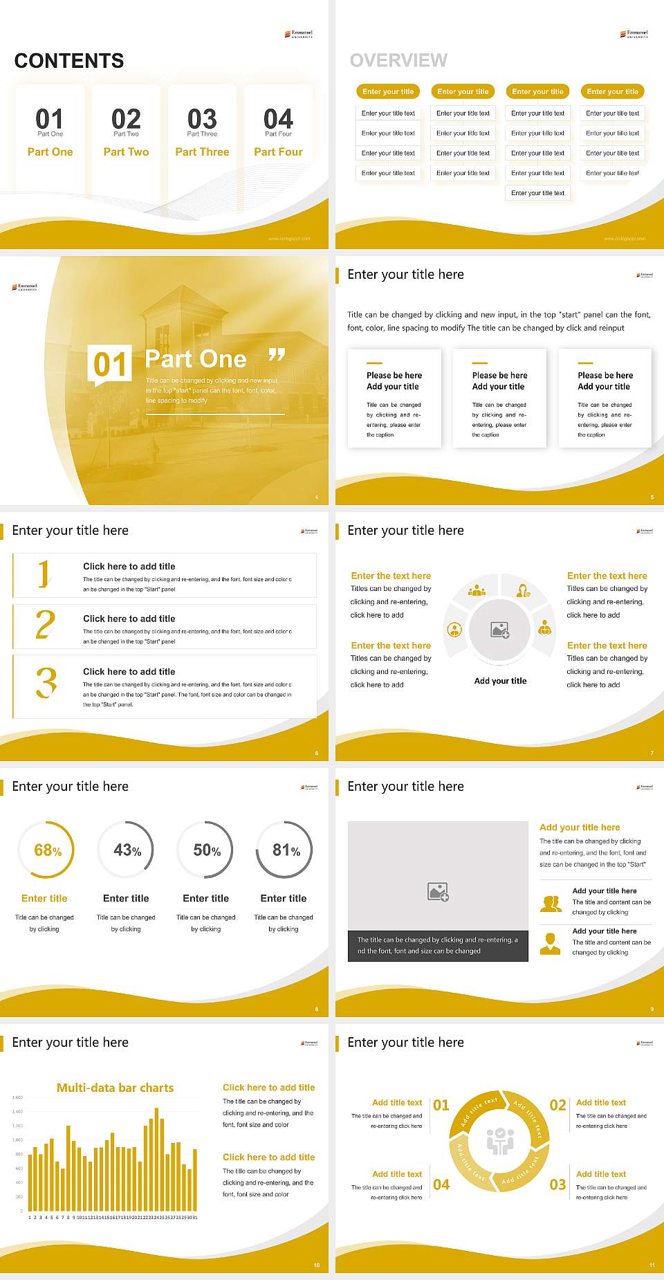 Emmanuel University Lecture Sharing and Networking Event PPT Template4:3 ratio PPT effect preview image2