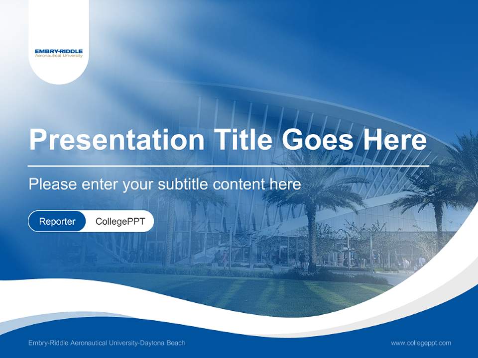 Embry-Riddle Aeronautical University-Daytona Beach Lecture Sharing and Networking Event PPT Template4:3 ratio PPT effect preview image4