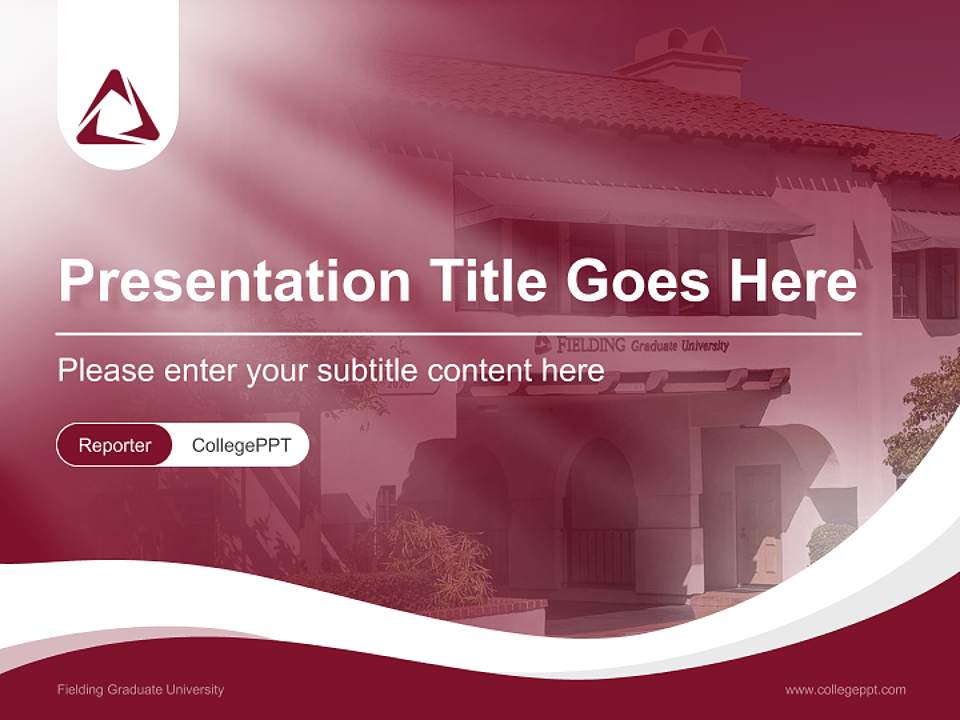 Fielding Graduate University Lecture Sharing and Networking Event PPT Template4:3 ratio PPT effect preview image4
