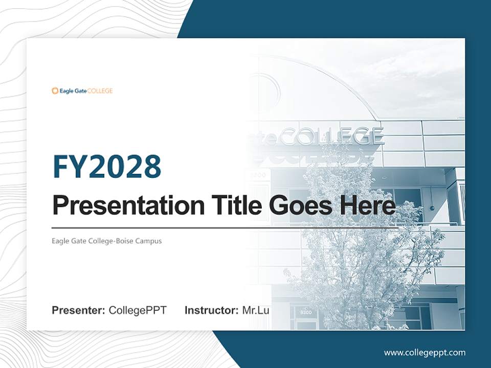 Eagle Gate College-Boise Campus Academic Presentation/Research Findings Report PPT Template4:3 ratio PPT effect preview image5