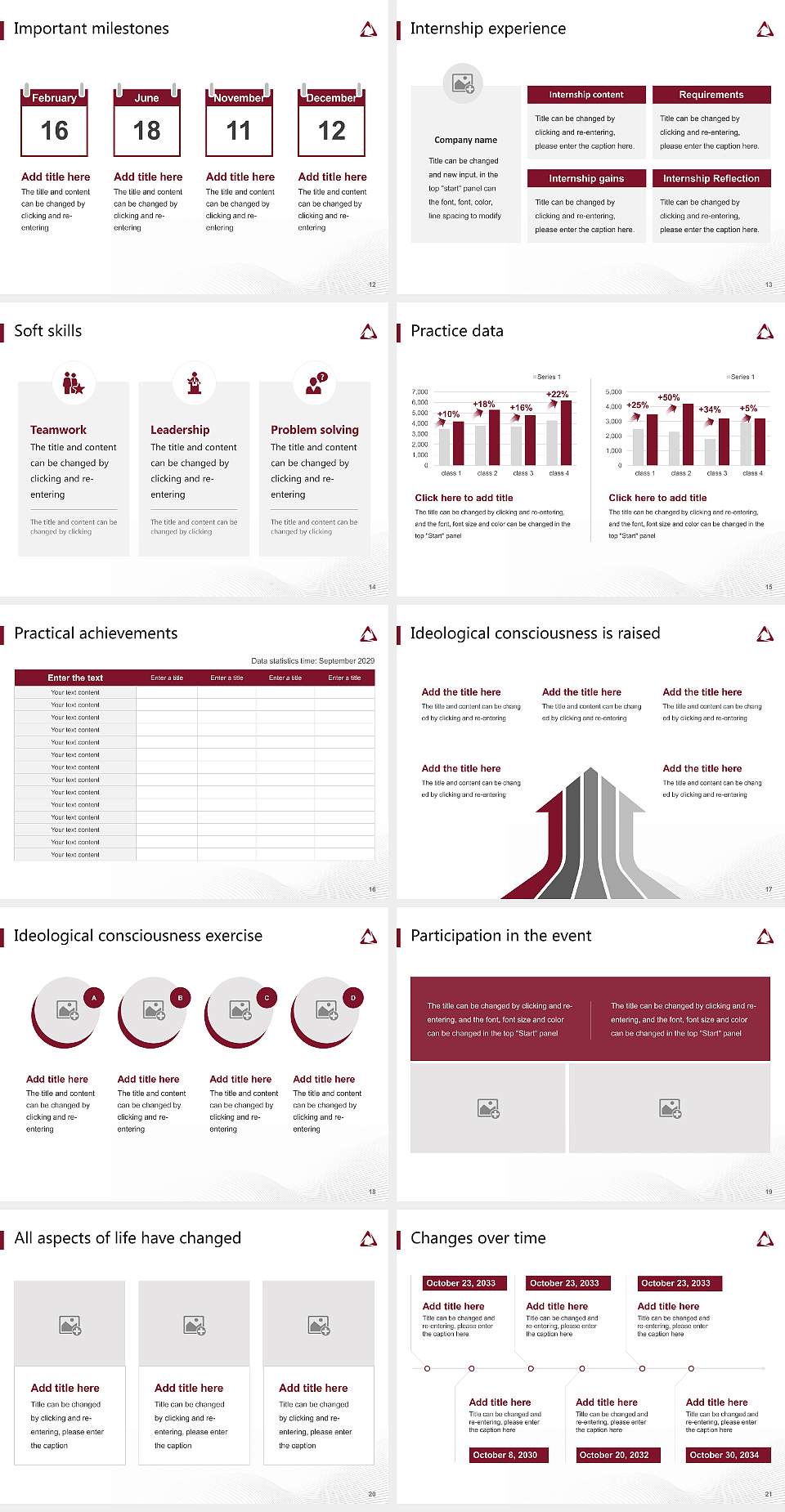 Fielding Graduate University National Scholarship Defense PPT Template4:3 ratio PPT effect preview image3