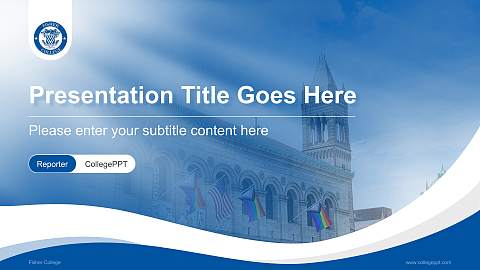 Fisher College Lecture Sharing and Networking Event PPT Template