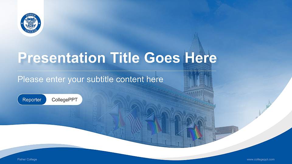 Fisher College Lecture Sharing and Networking Event PPT Template16:9 ratio PPT effect preview image
