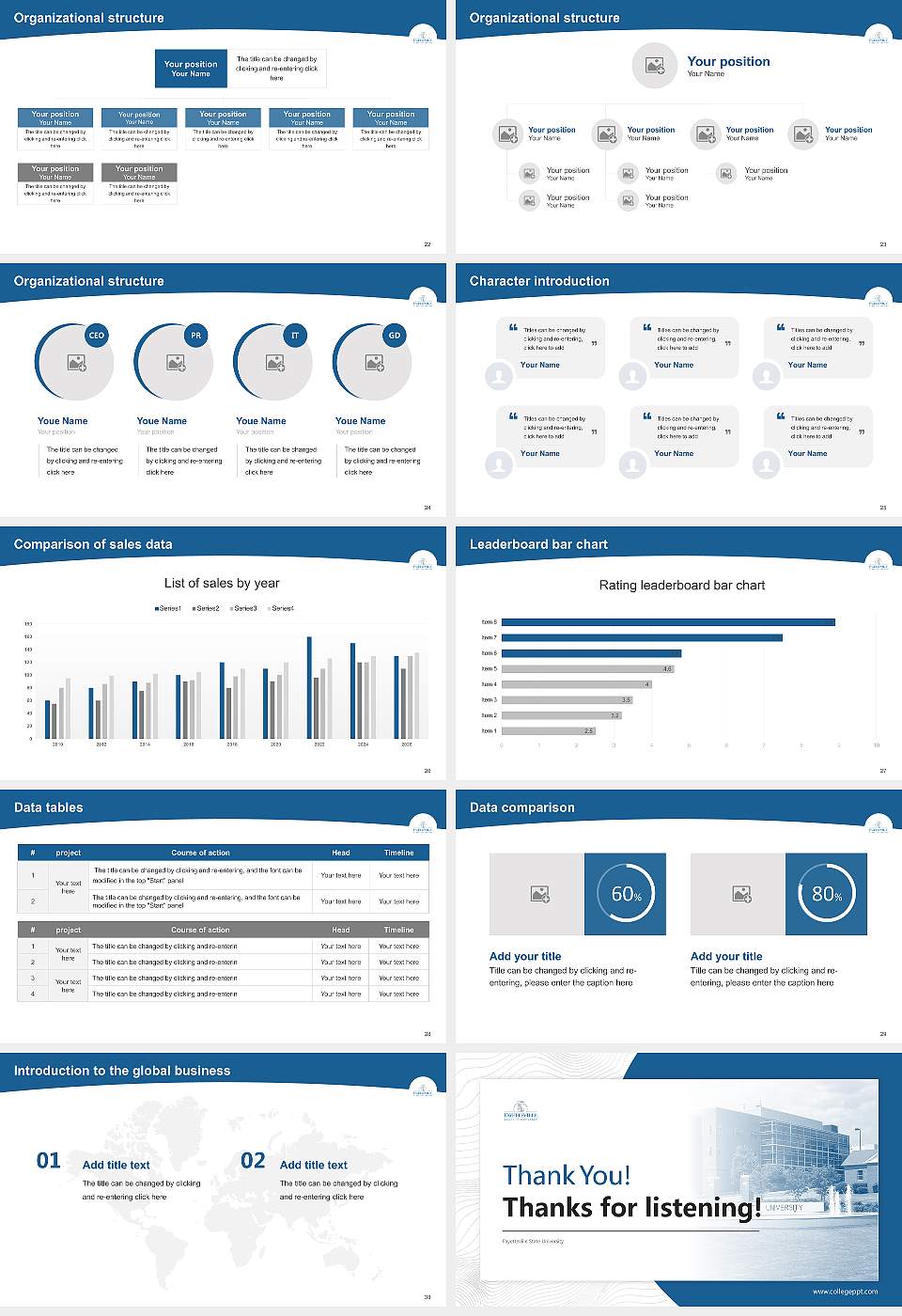 Fayetteville State University Academic Presentation/Research Findings Report PPT Template16:9 ratio PPT effect preview image4