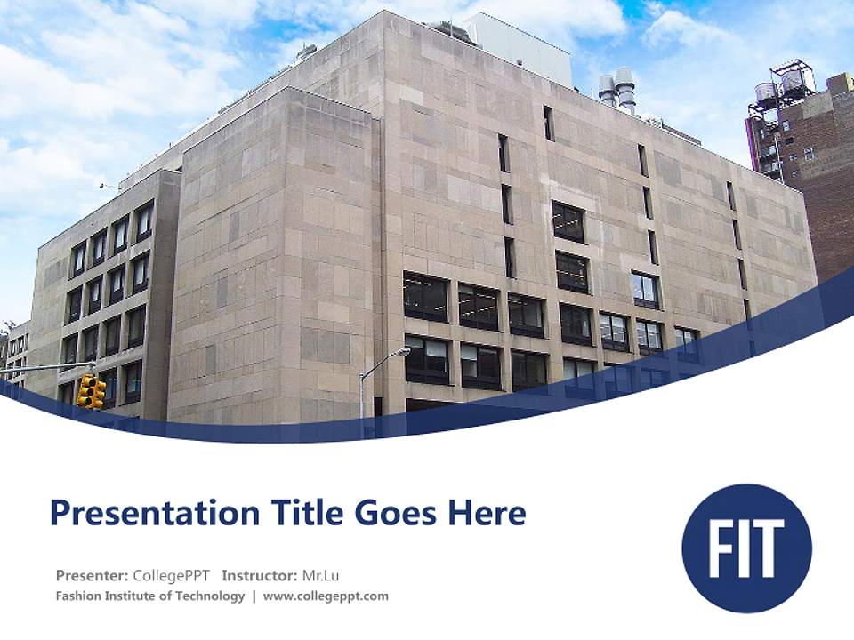 Fashion Institute of Technology Course/Courseware Creation PPT Template4:3 ratio PPT effect preview image5