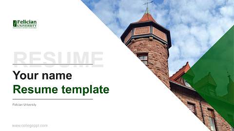 Felician University Resume PPT Template