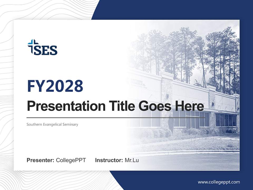 Southern Evangelical Seminary Academic Presentation/Research Findings Report PPT Template4:3 ratio PPT effect preview image5