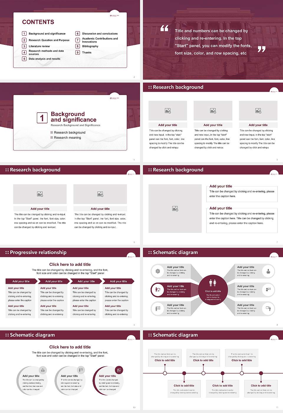 Fairmont State University Graduation Thesis Defense PPT Template16:9 ratio PPT effect preview image2