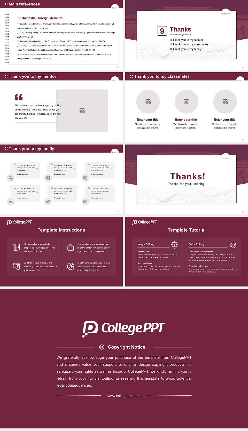 Fairmont State University Graduation Thesis Defense PPT Template16:9 ratio PPT effect preview image7
