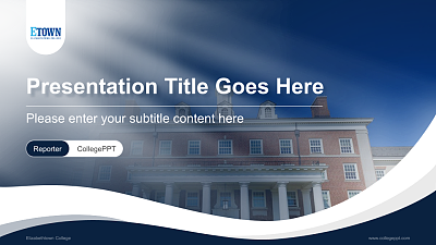 Elizabethtown College Lecture Sharing and Networking Event PPT Template