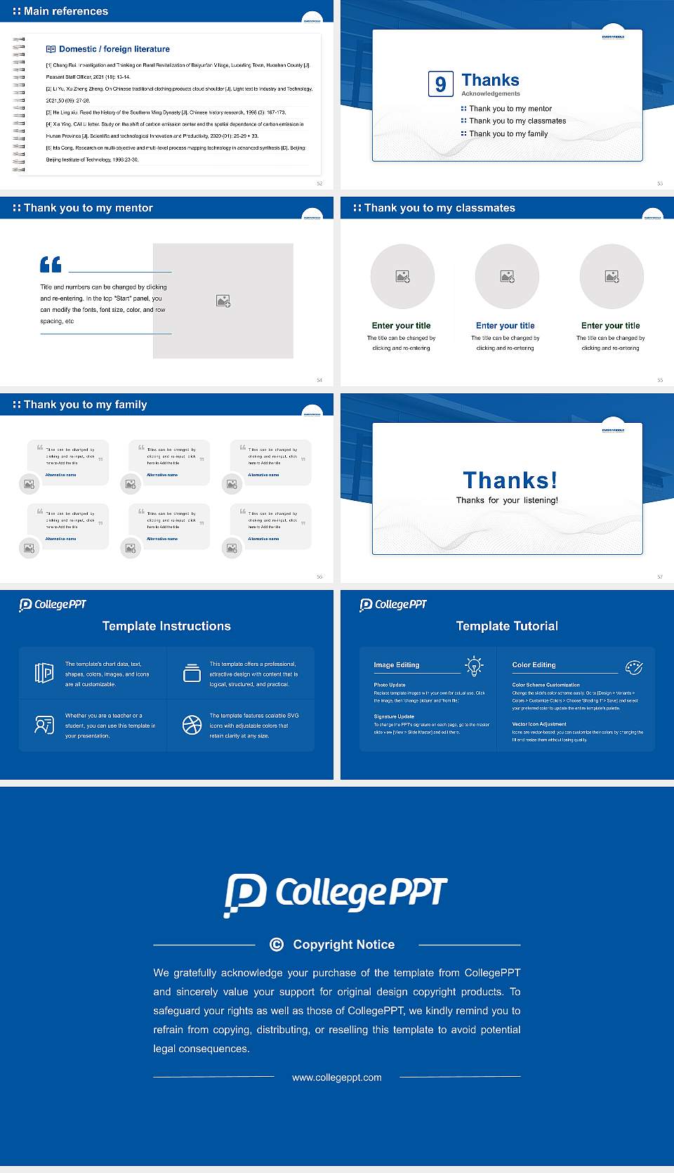 Embry-Riddle Aeronautical University-Prescott Graduation Thesis Defense PPT Template16:9 ratio PPT effect preview image7