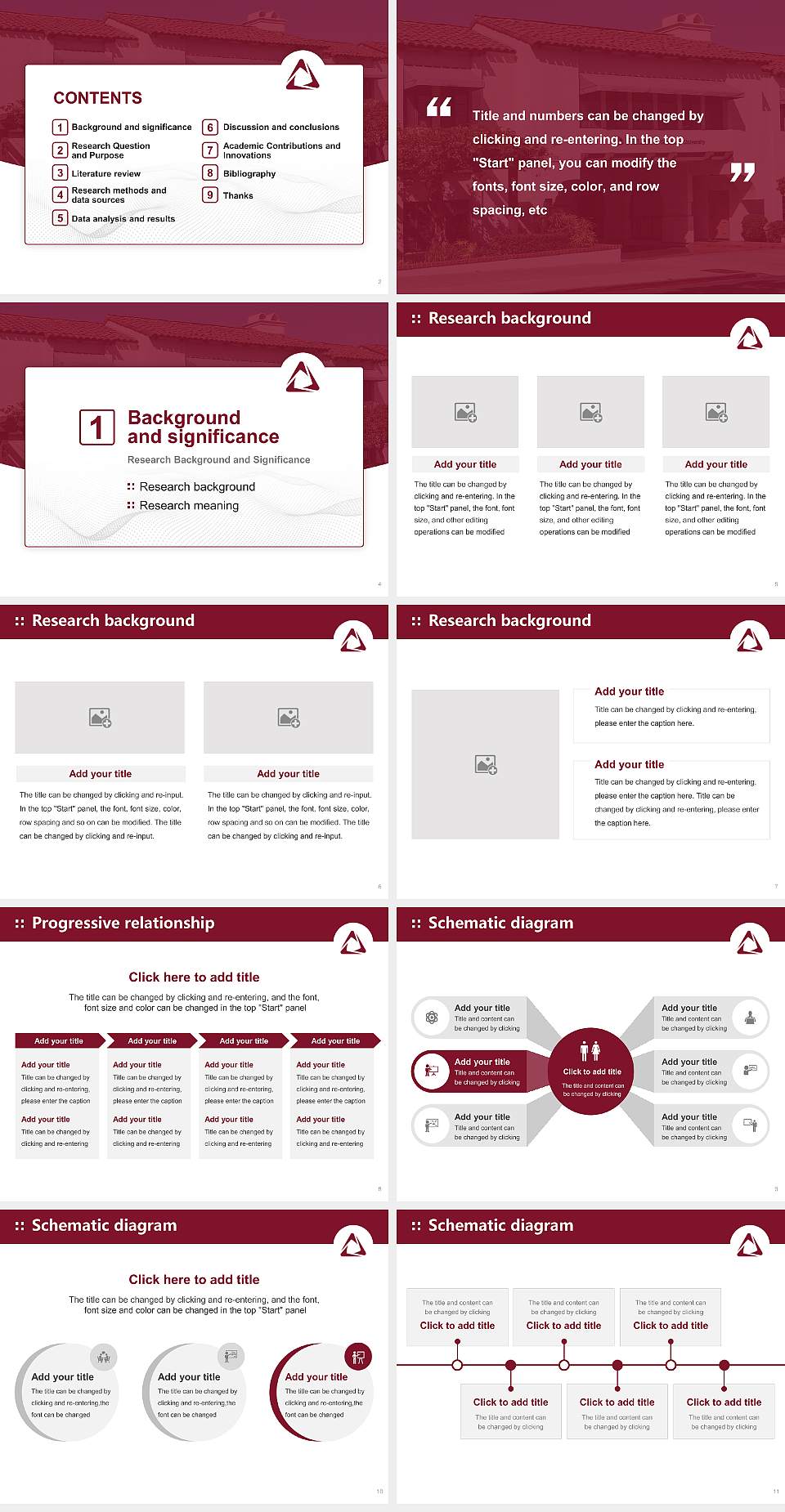 Fielding Graduate University Graduation Thesis Defense PPT Template4:3 ratio PPT effect preview image2